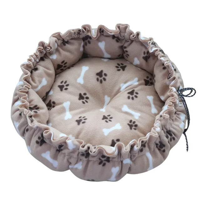 Round Cat Bed Plush House Long Pet Bed For Cats Cushion For Dogs Mat Warm Home Washable Dog Sofa Soft Sleeping Pet Accessories