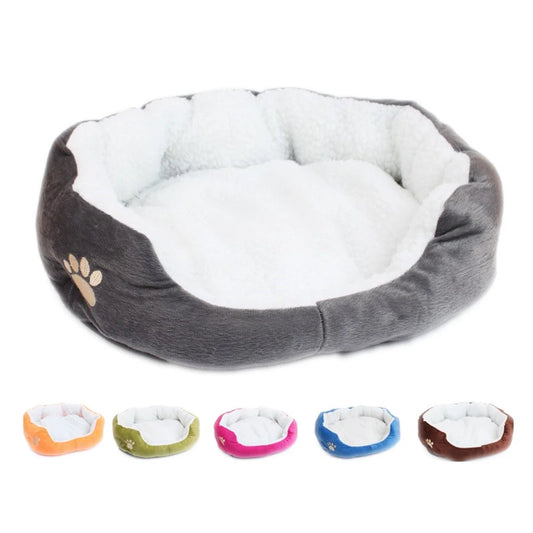 Christmas Small and Large Size Lambswool Kennel Teddy Bichon Pet Bed Mat Supplies Super Soft Dog Bed Plush Cat Mat