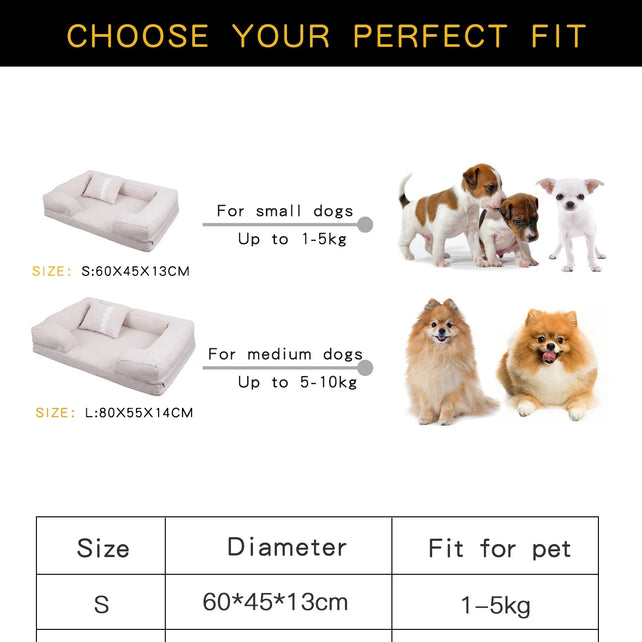 Dog Mat Beds for Dogs Kennel Washable Bed Pets Products Supplies Cushion Small Large Accessorys Plush Medium Sofa Pet Cats Puppy